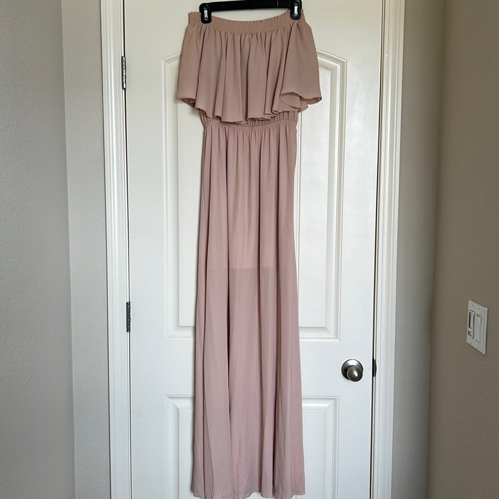 Dusty Rose Show Me Your Mumu Off the Shoulder Dress
